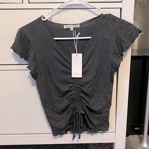 T-shirt ruffle short sleeve